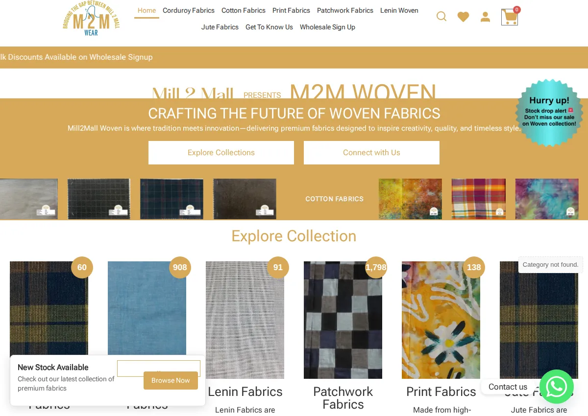 Store homepage