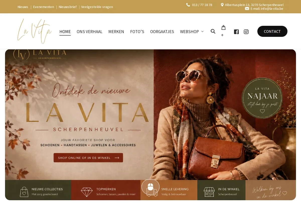 Store homepage