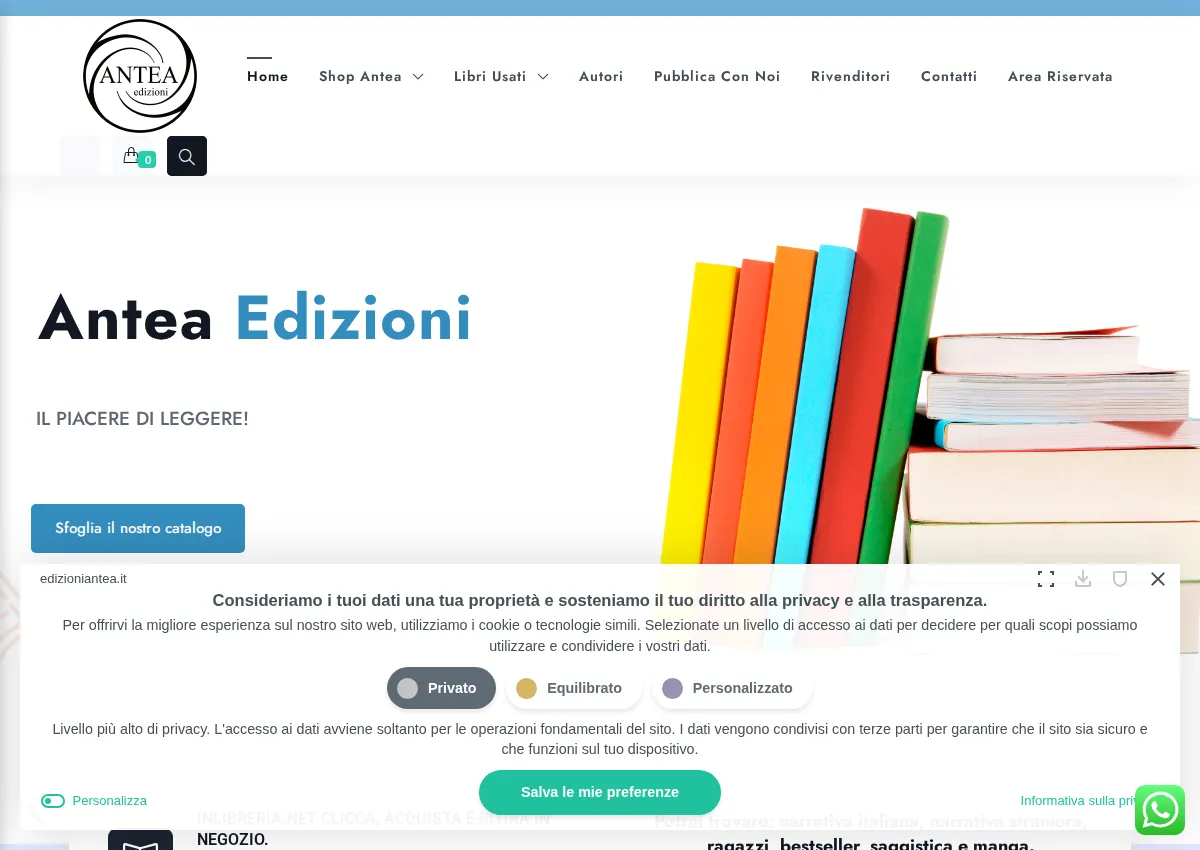 Store homepage