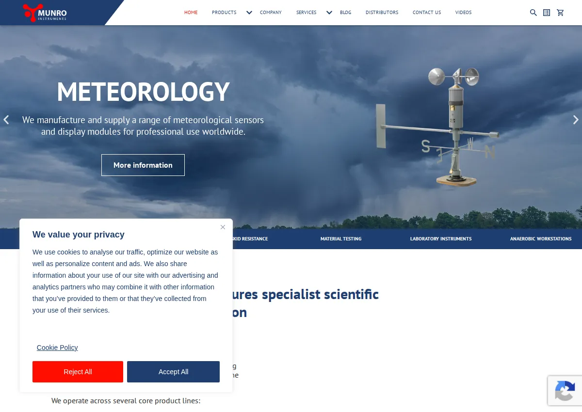 Store homepage