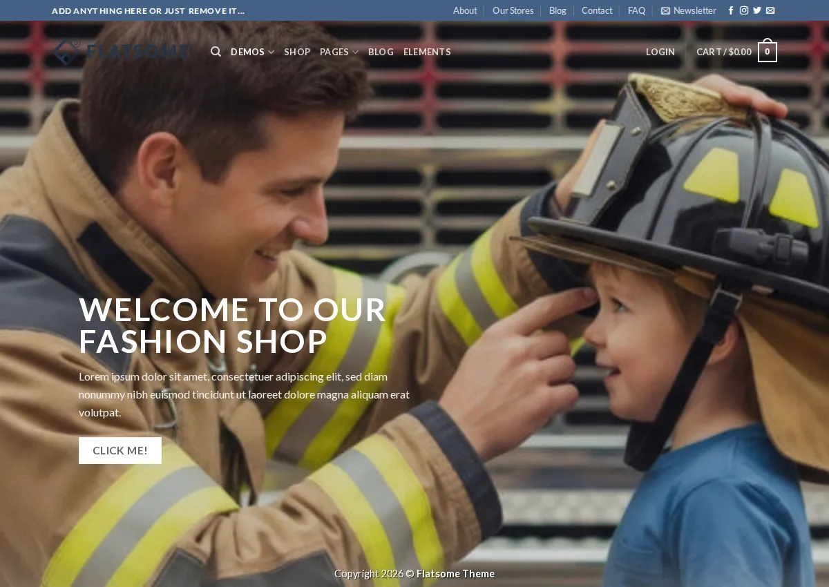 Store homepage