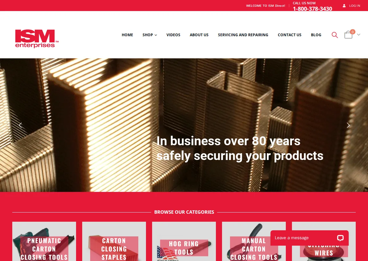 Store homepage
