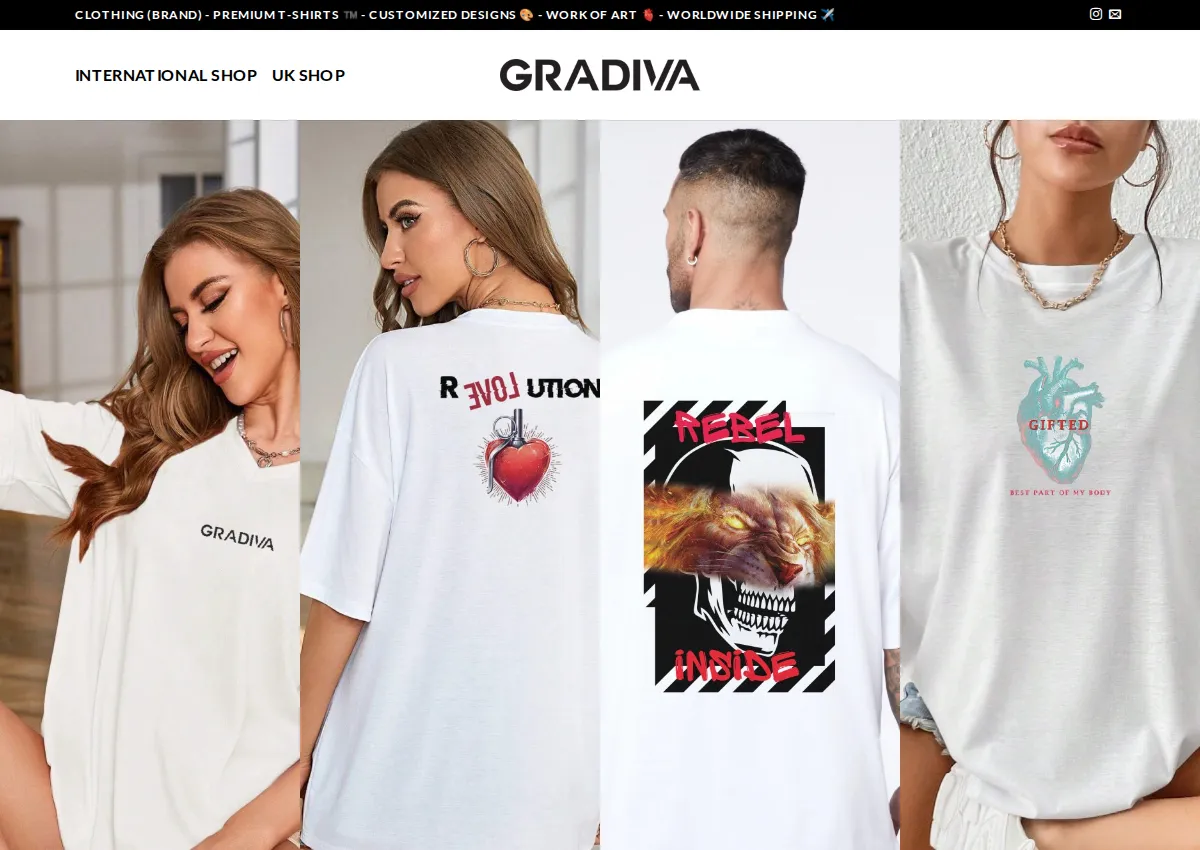 Store homepage