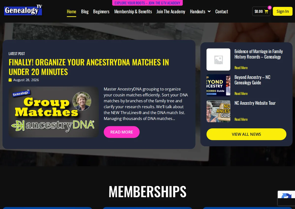 Store homepage
