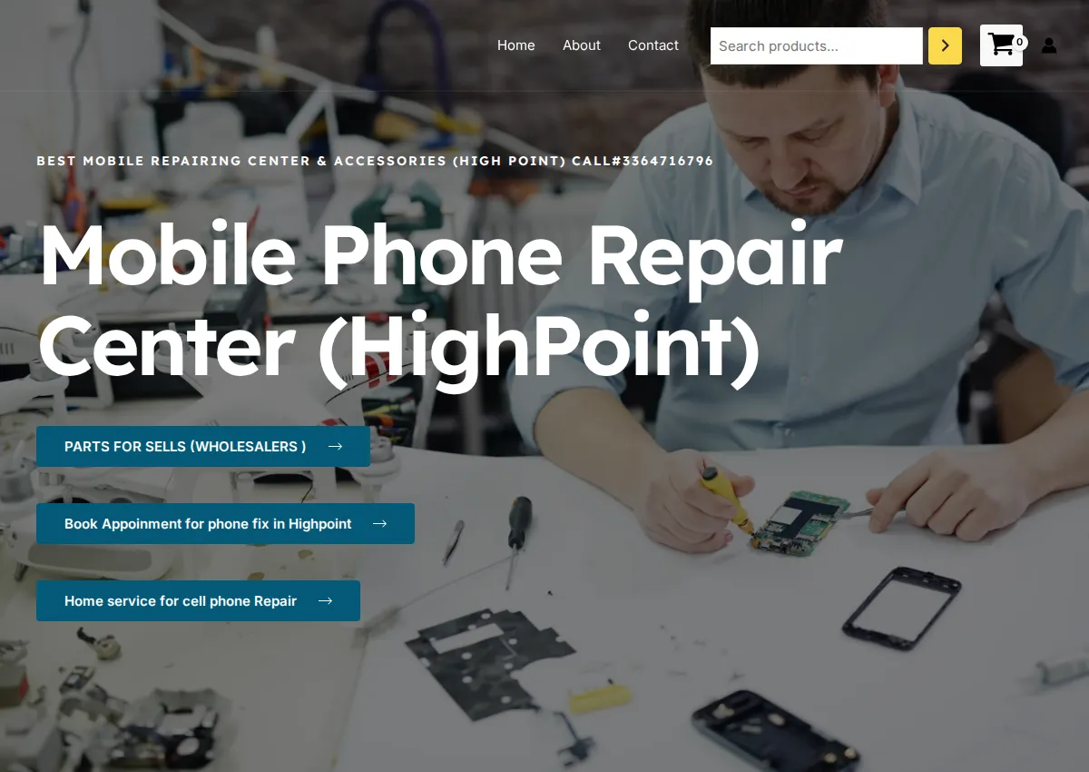 Store homepage