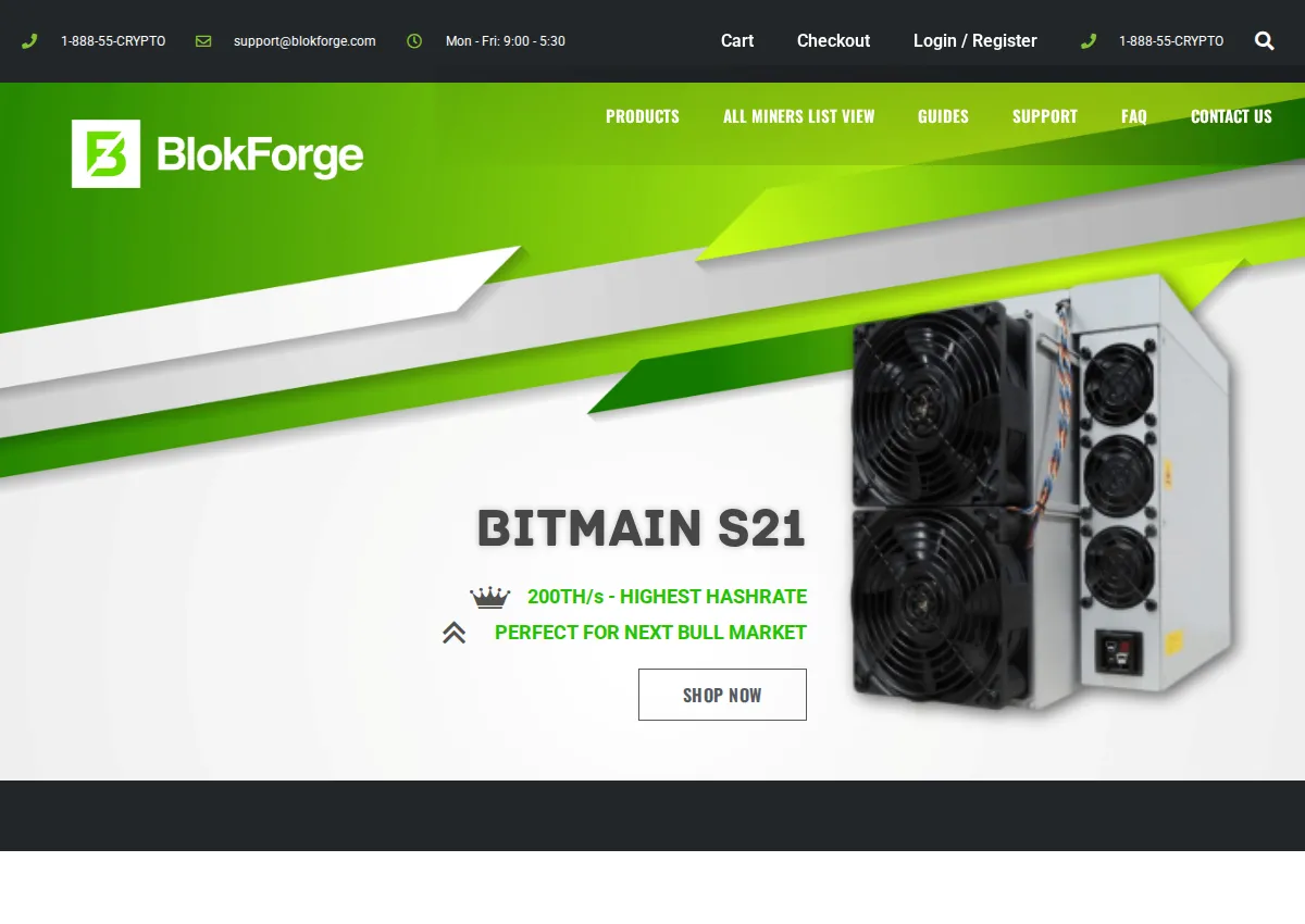 Store homepage