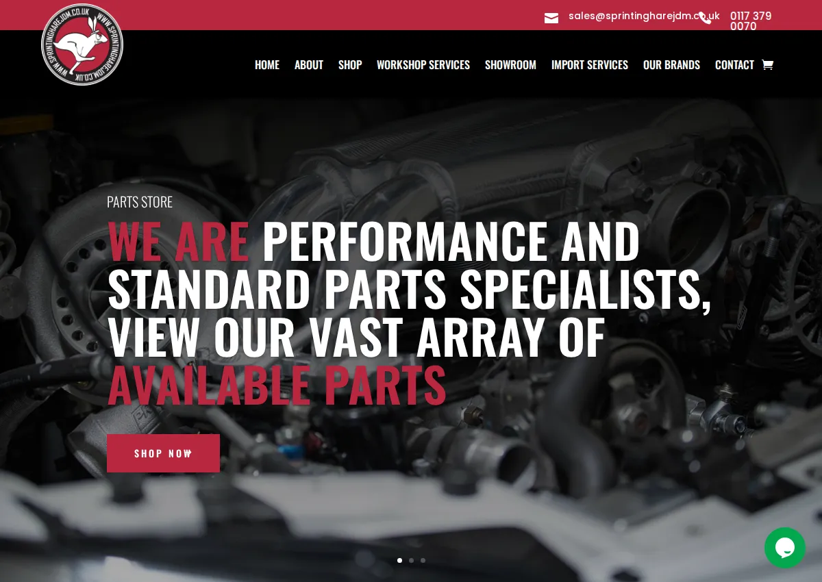 Store homepage