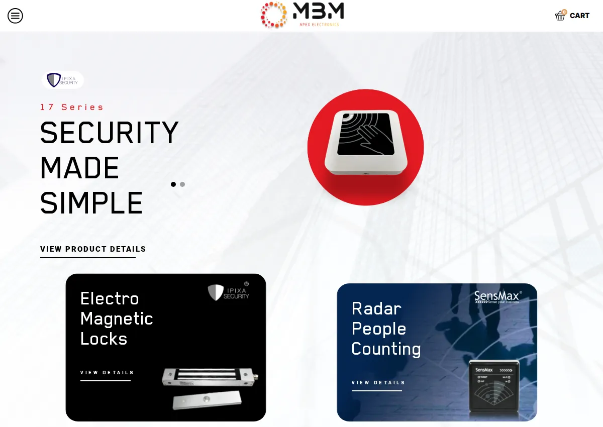 Store homepage
