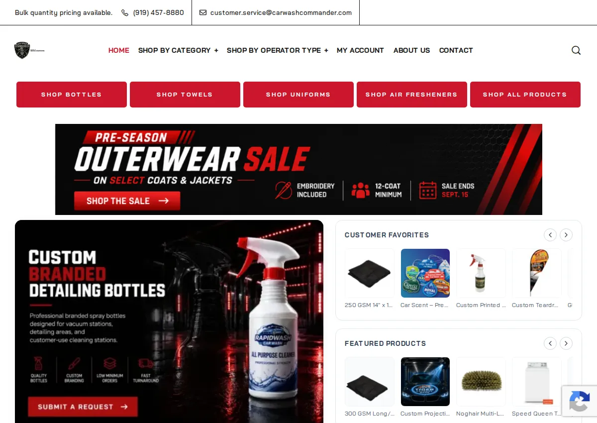 Store homepage