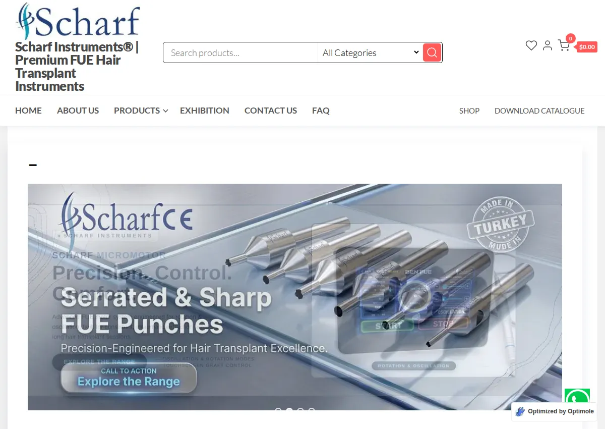 Store homepage