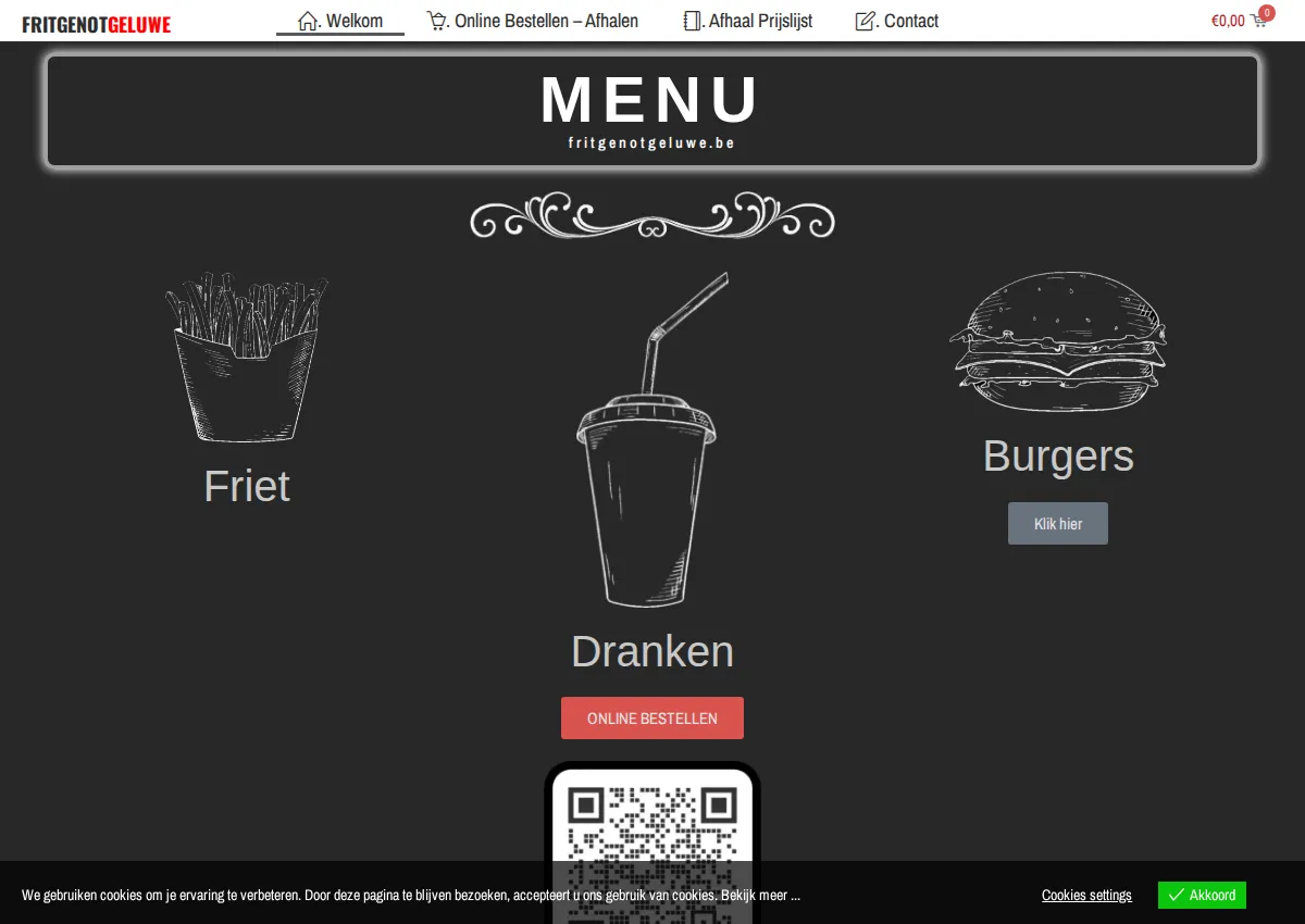 Store homepage