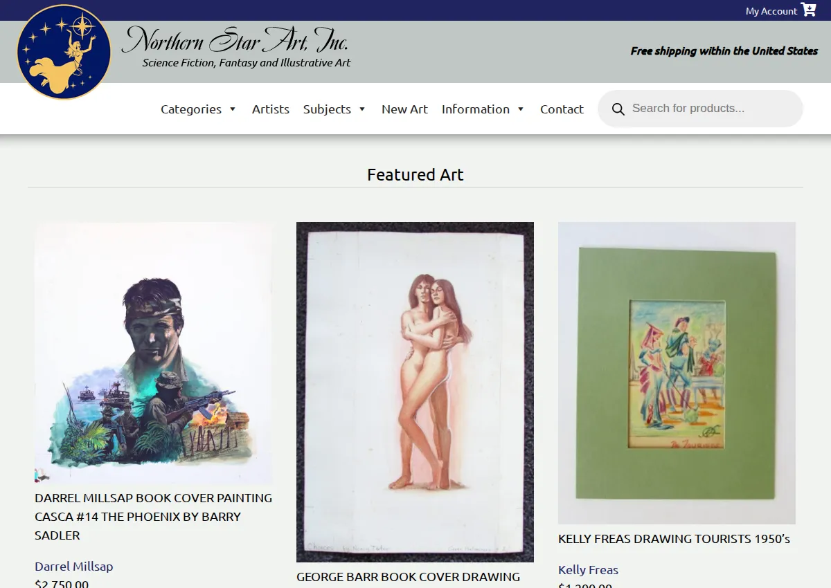 Store homepage