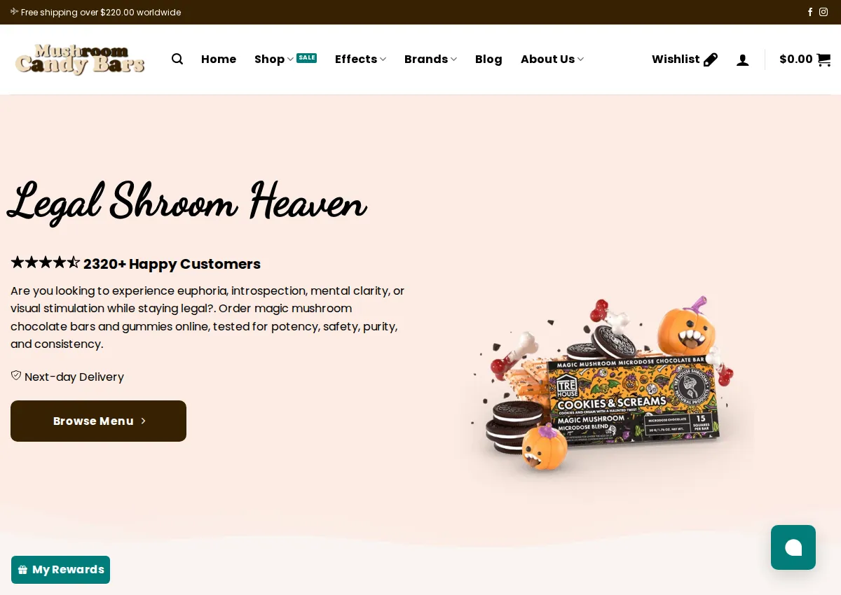 Store homepage