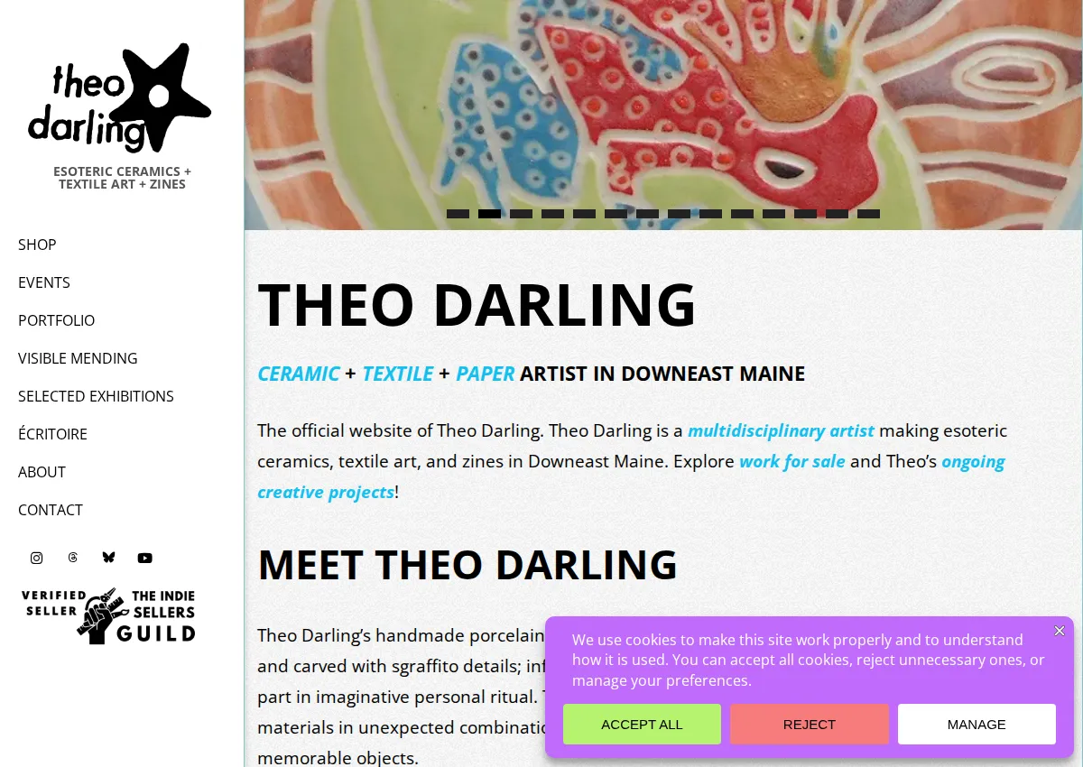 Store homepage