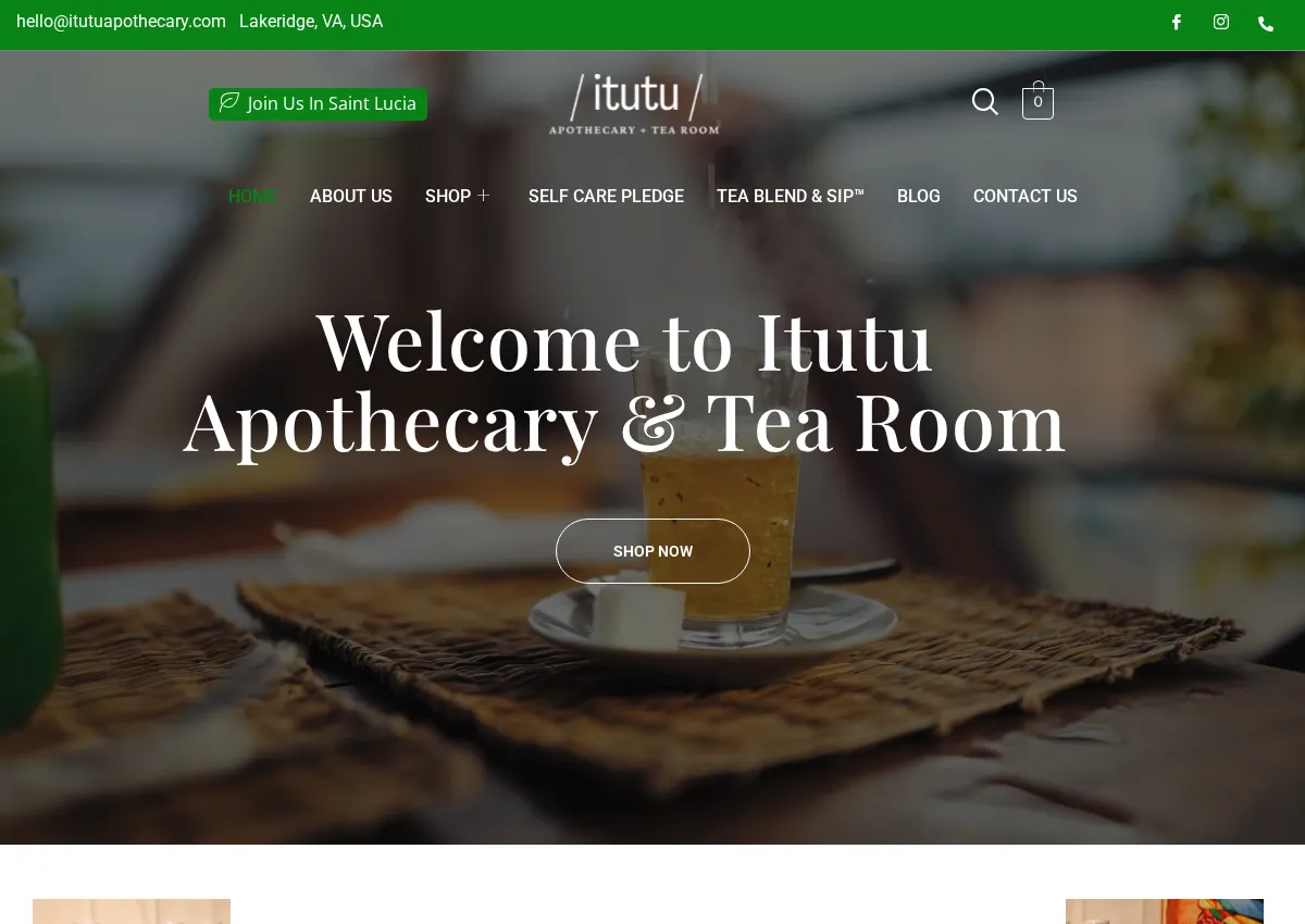Store homepage