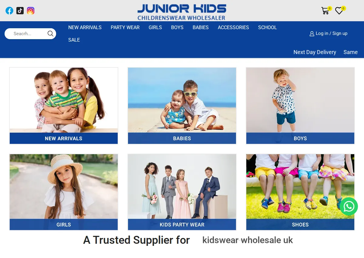 Store homepage