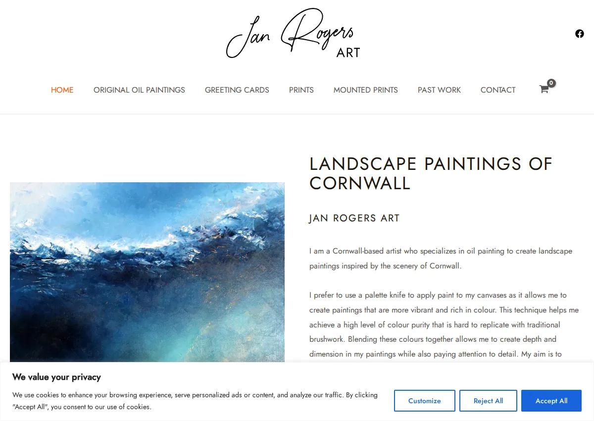 Store homepage
