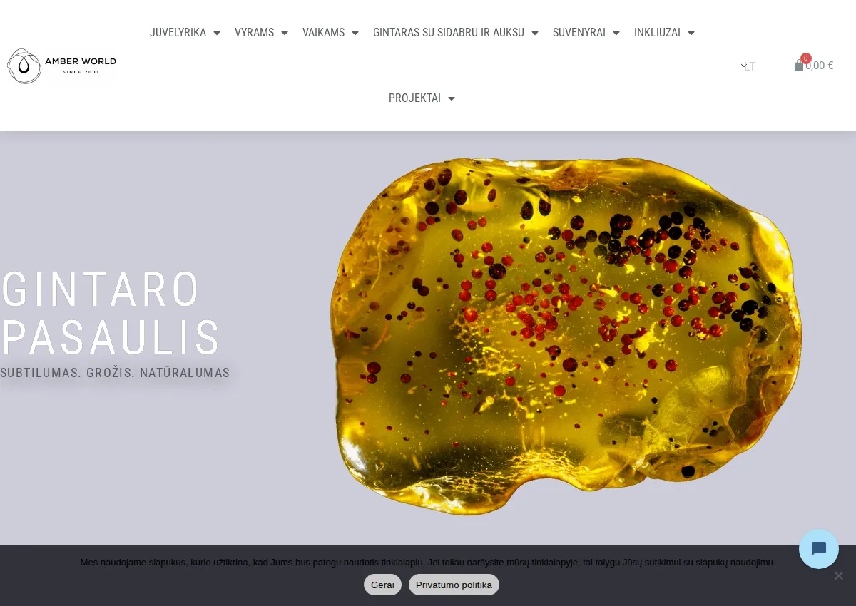 Store homepage