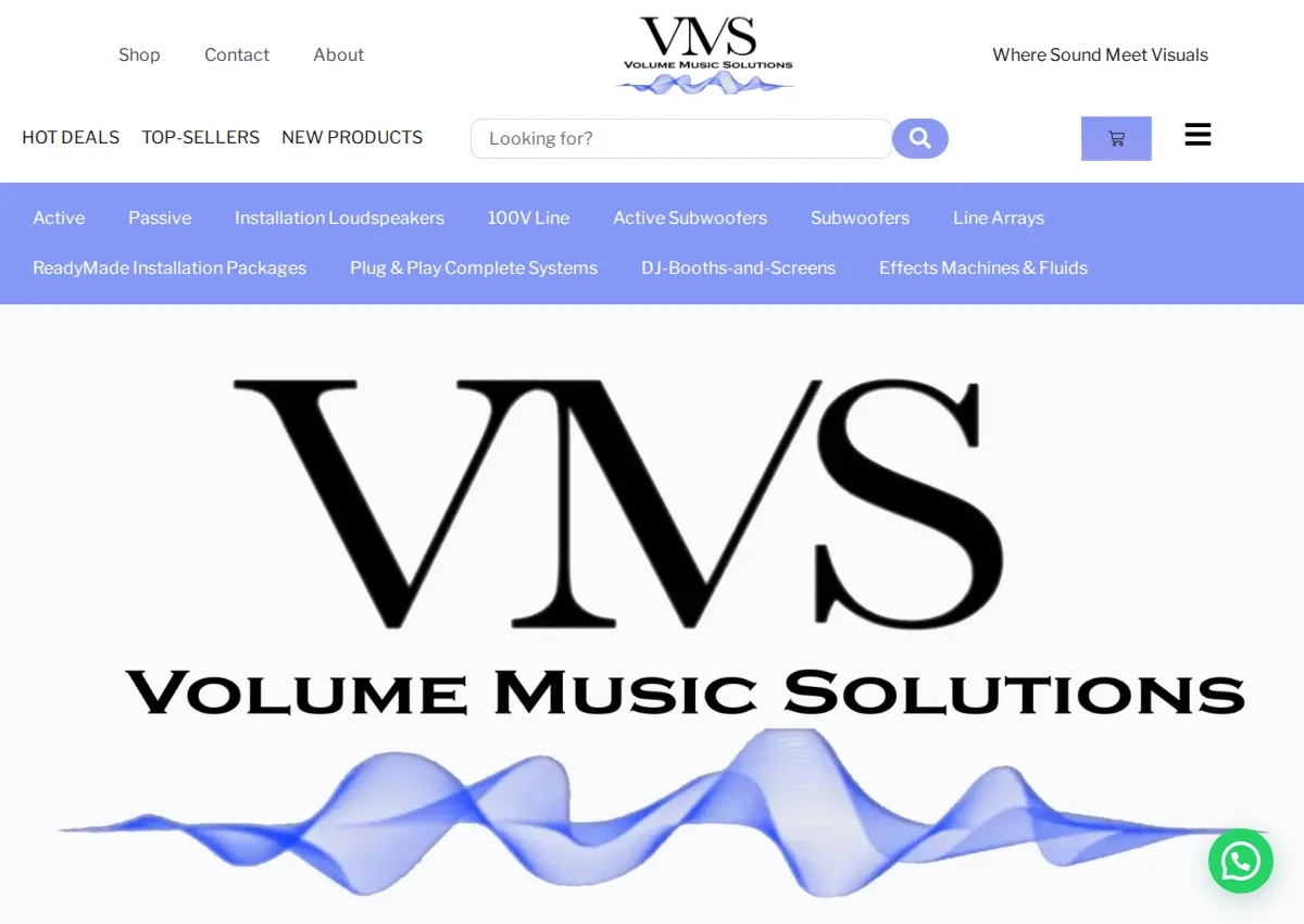 Store homepage