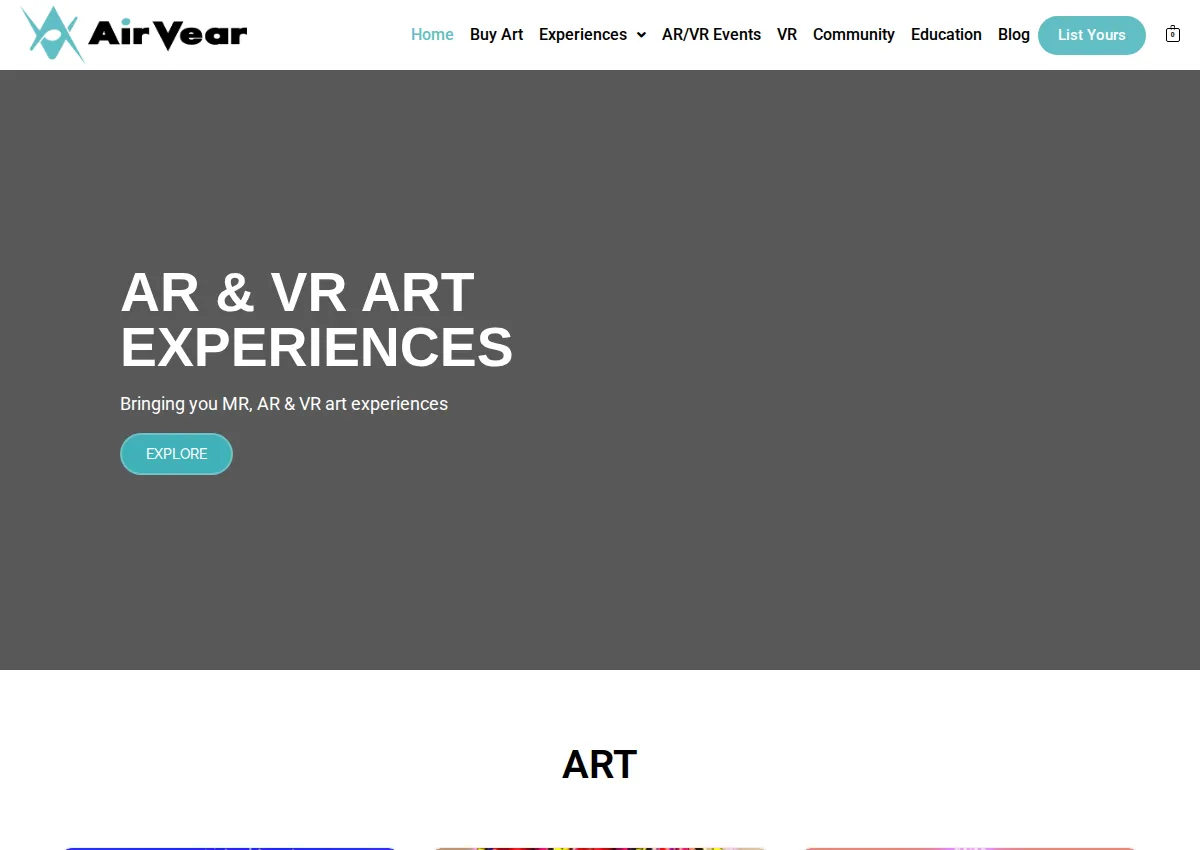 Store homepage