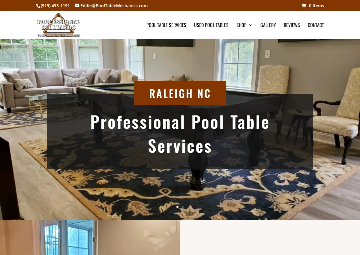 Store homepage
