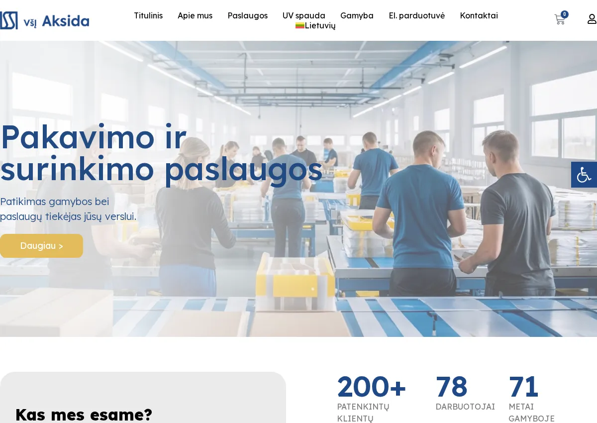 Store homepage