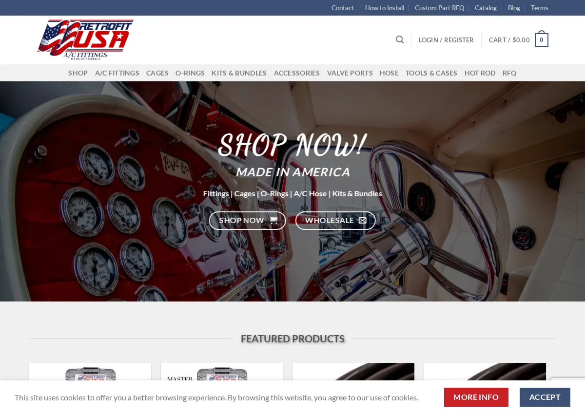 Store homepage