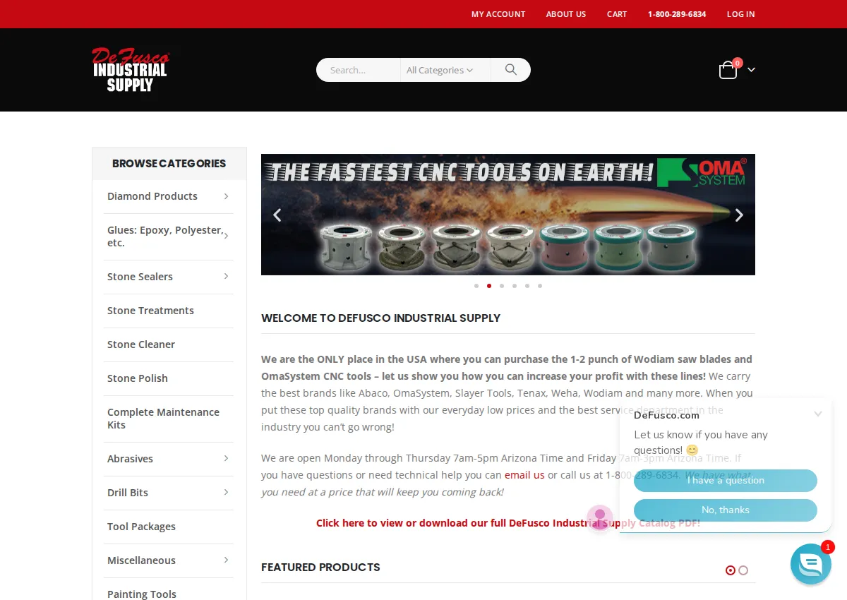 Store homepage