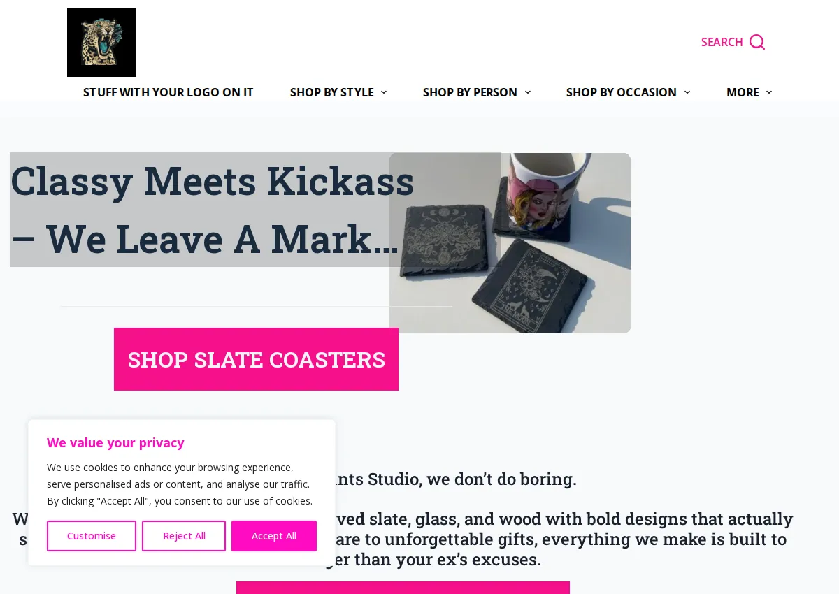 Store homepage