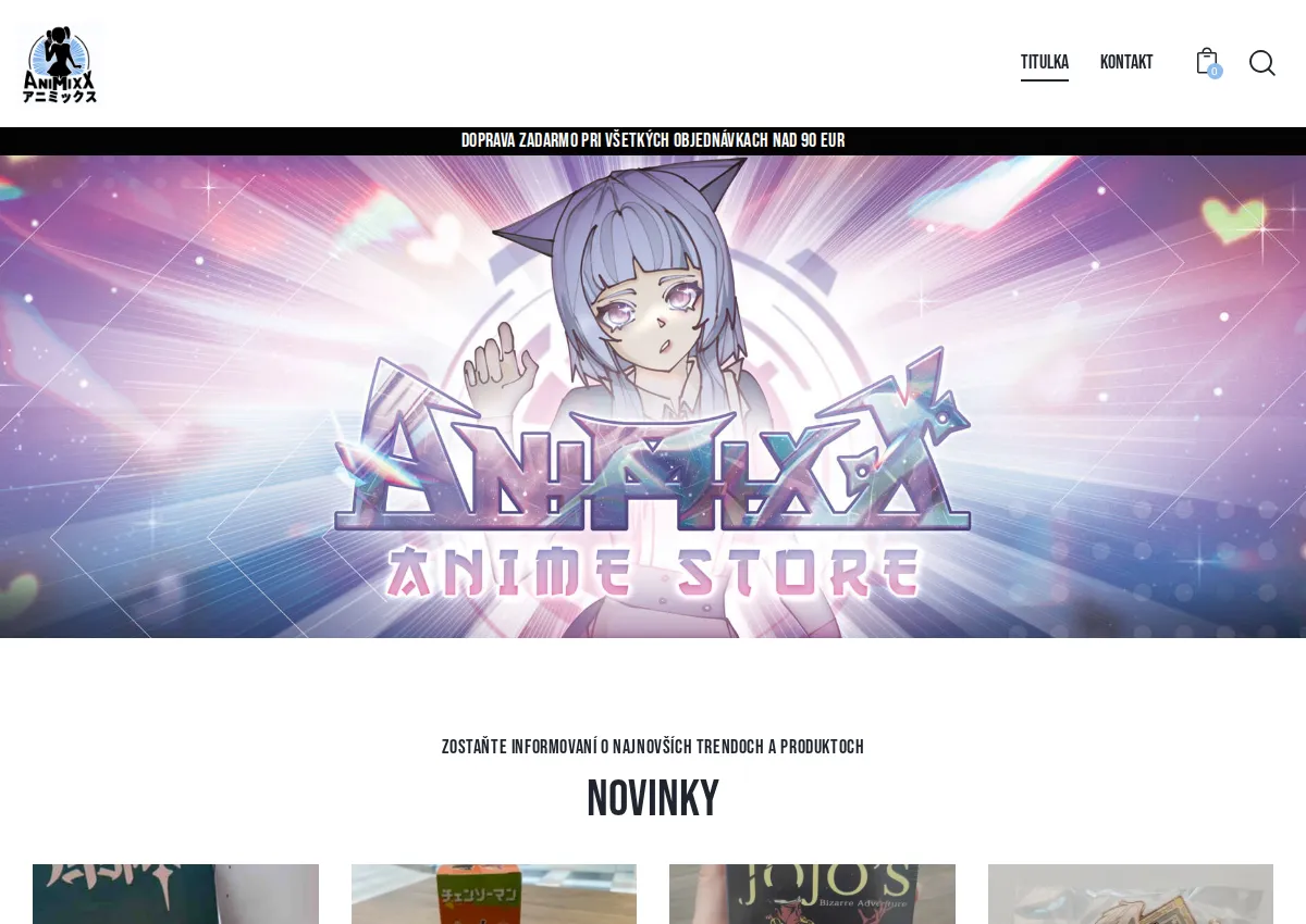 Store homepage