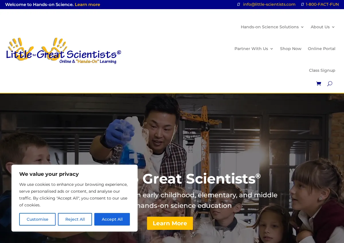 Store homepage