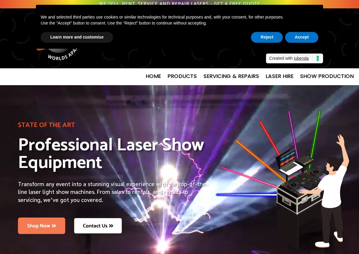 Store homepage