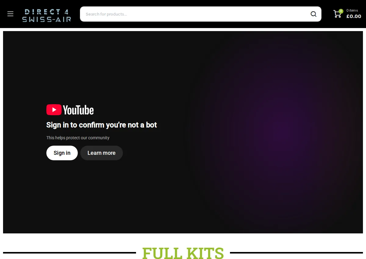 Store homepage