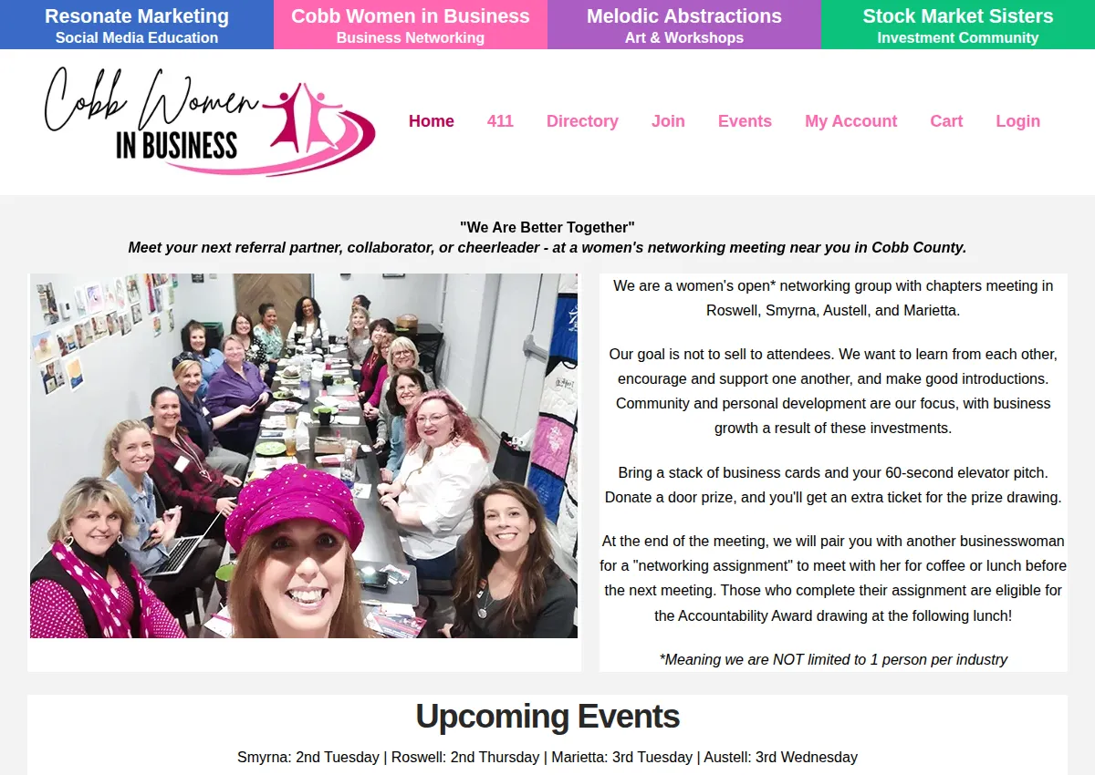 Store homepage