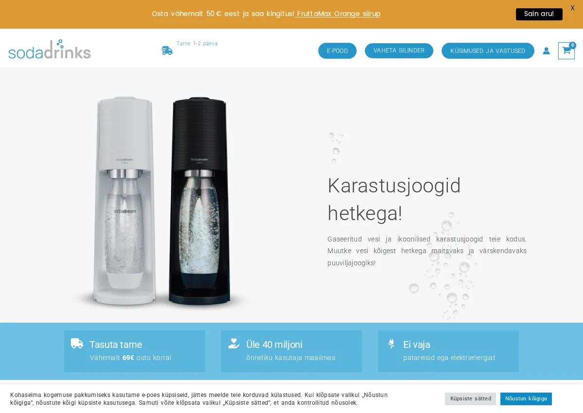 Store homepage