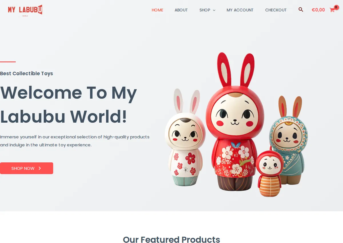 Store homepage
