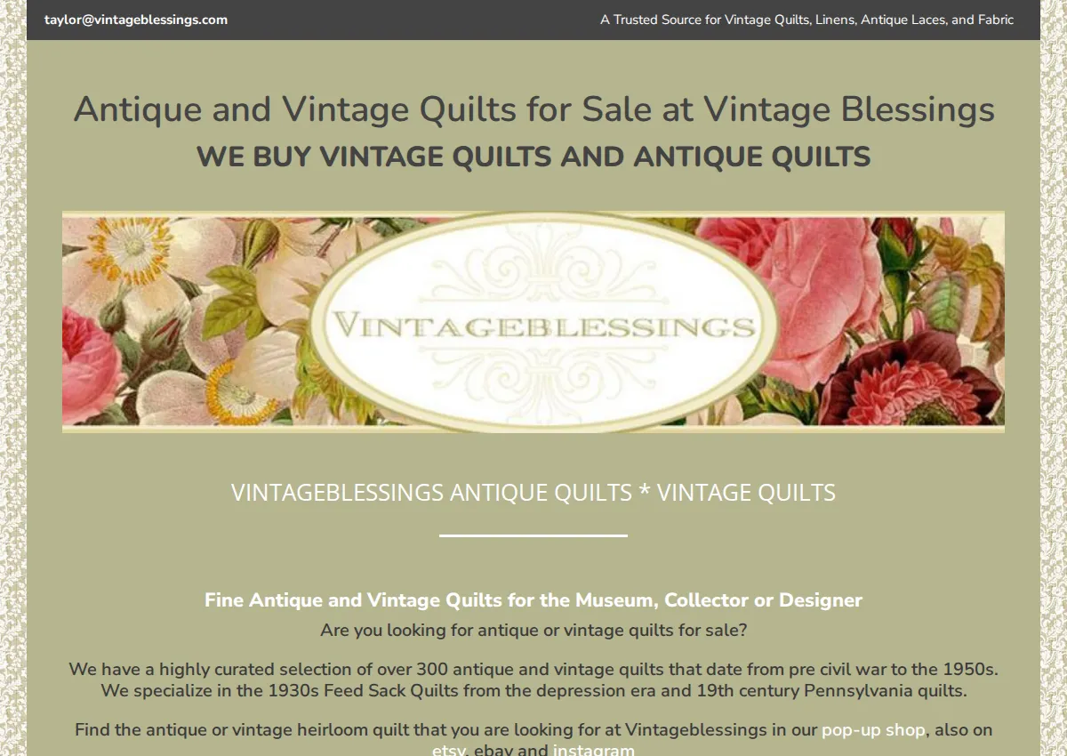 Store homepage