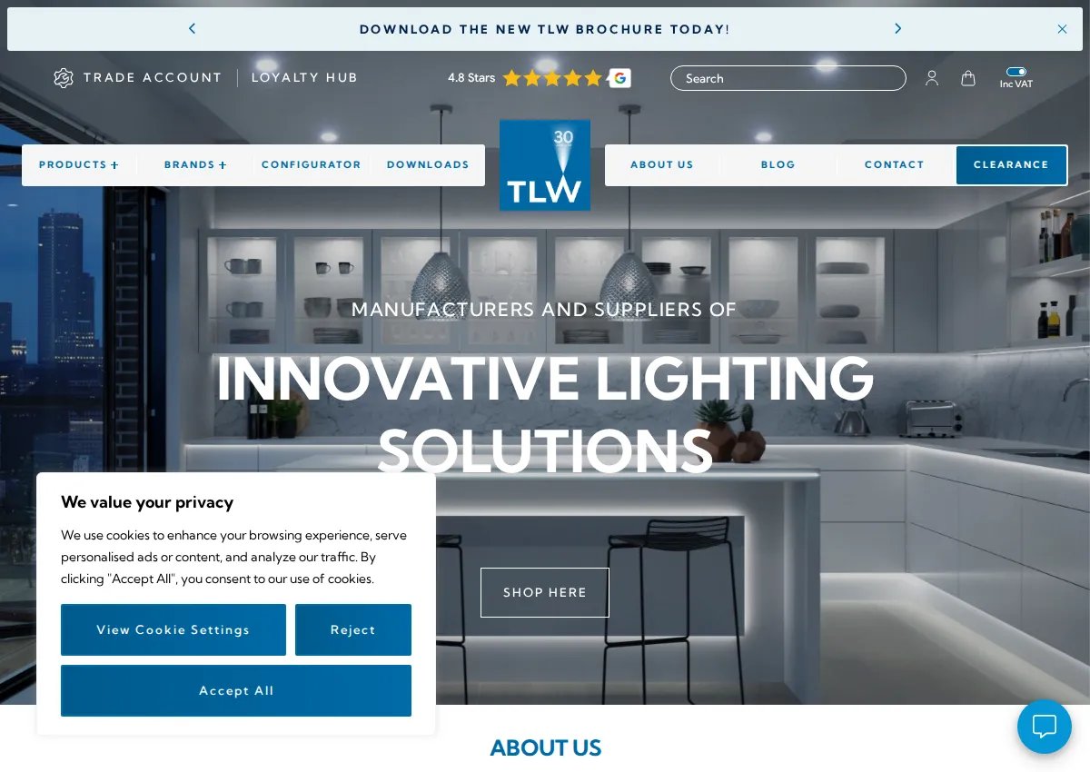 Store homepage