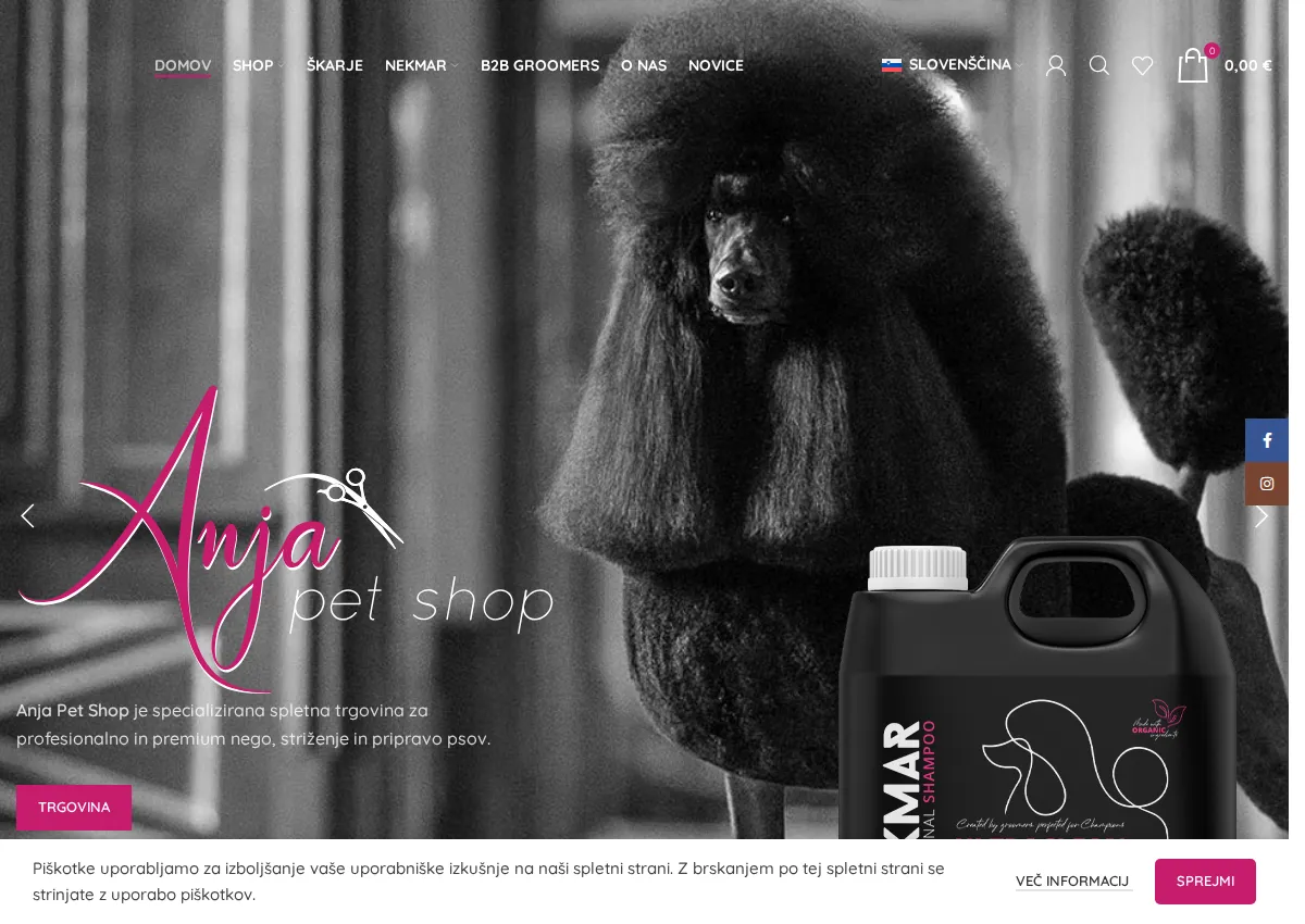 Store homepage