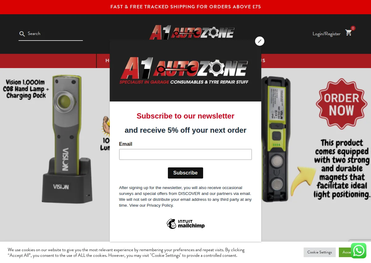 Store homepage