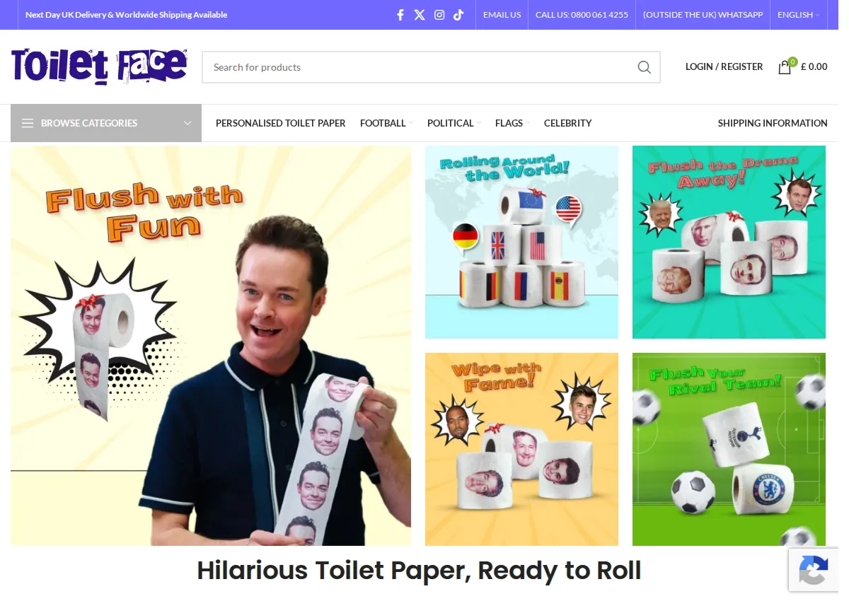 Store homepage