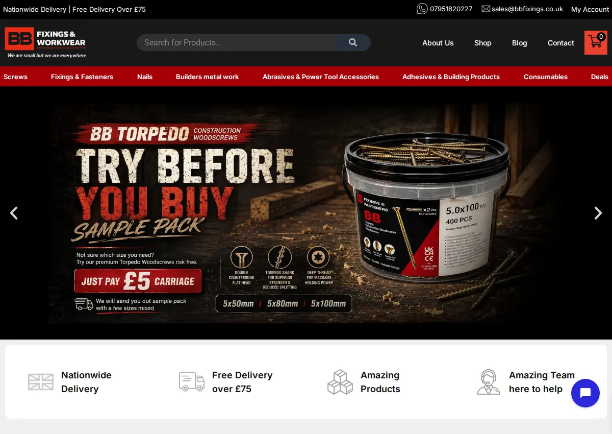 Store homepage