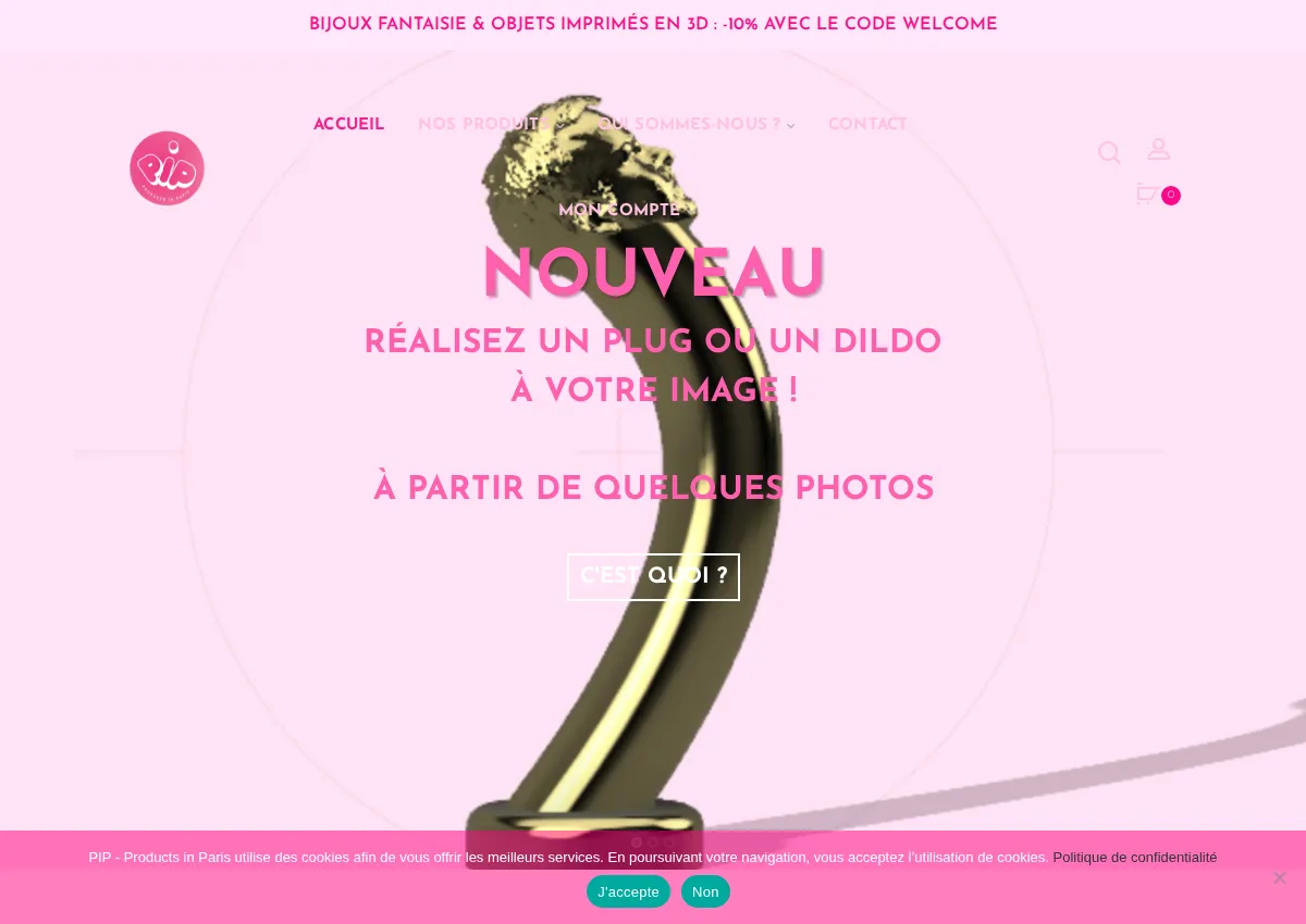 Store homepage