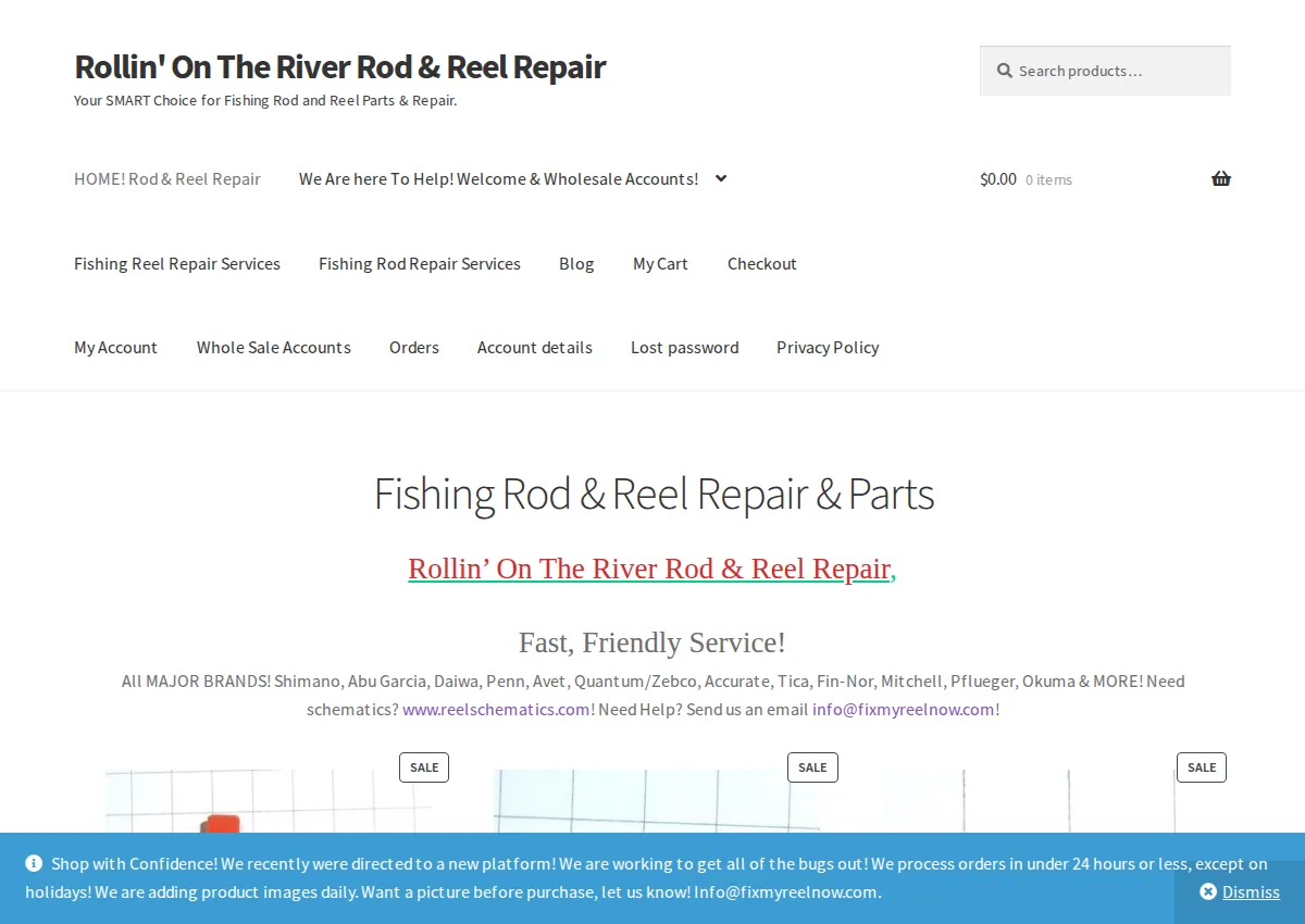 Store homepage