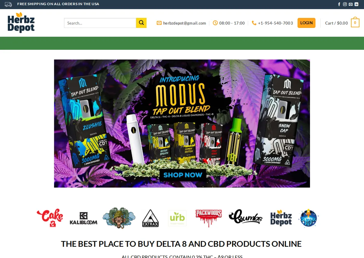 Store homepage