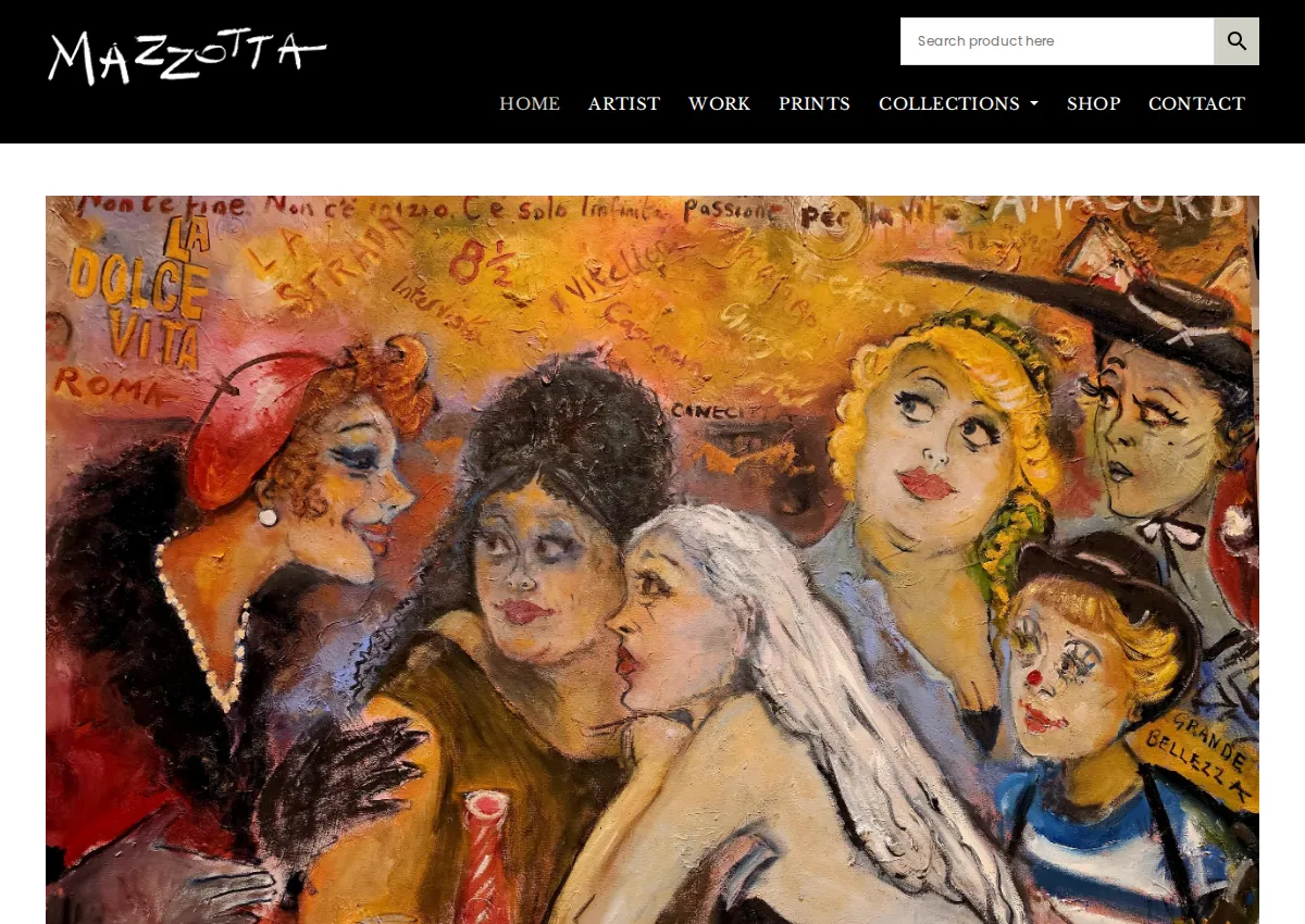 Store homepage