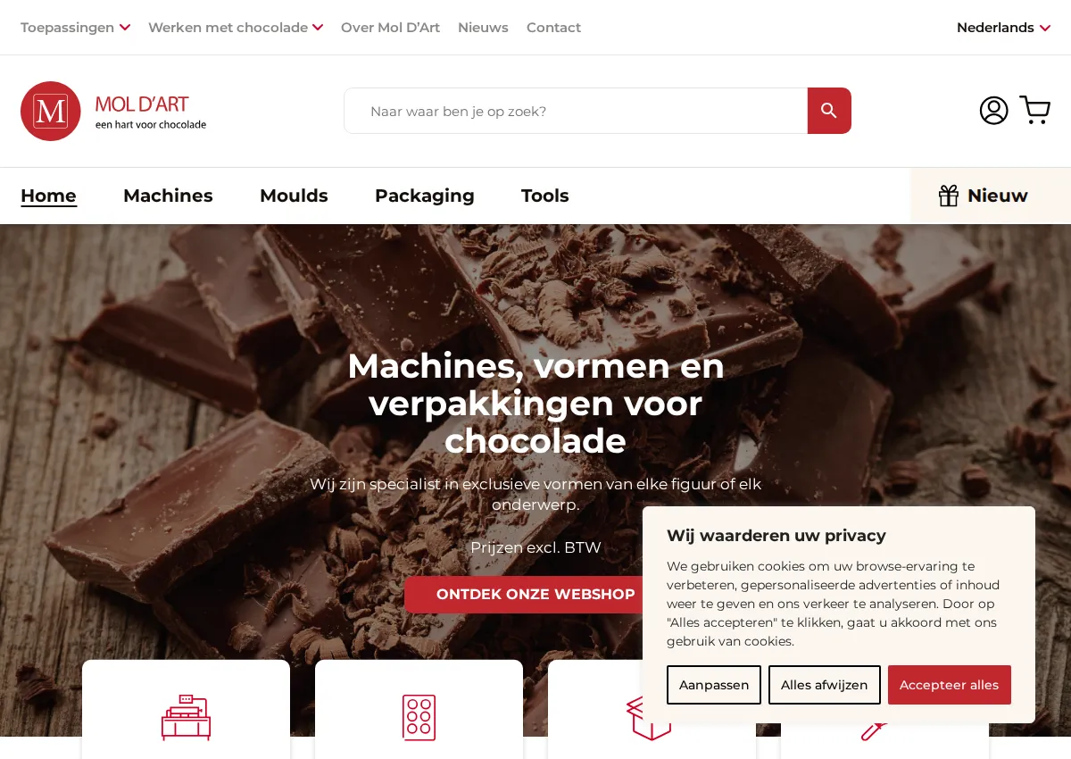 Store homepage