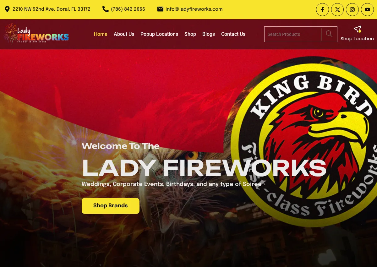 Store homepage