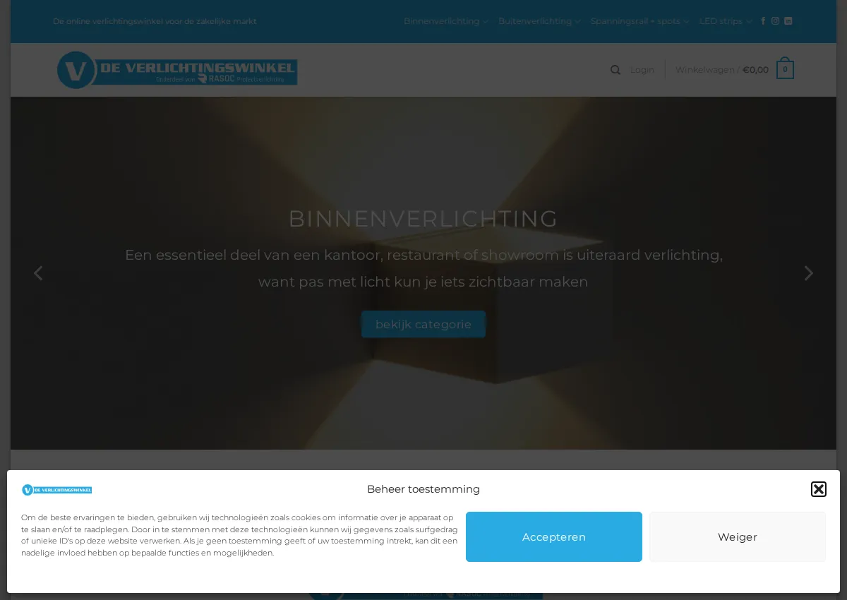 Store homepage