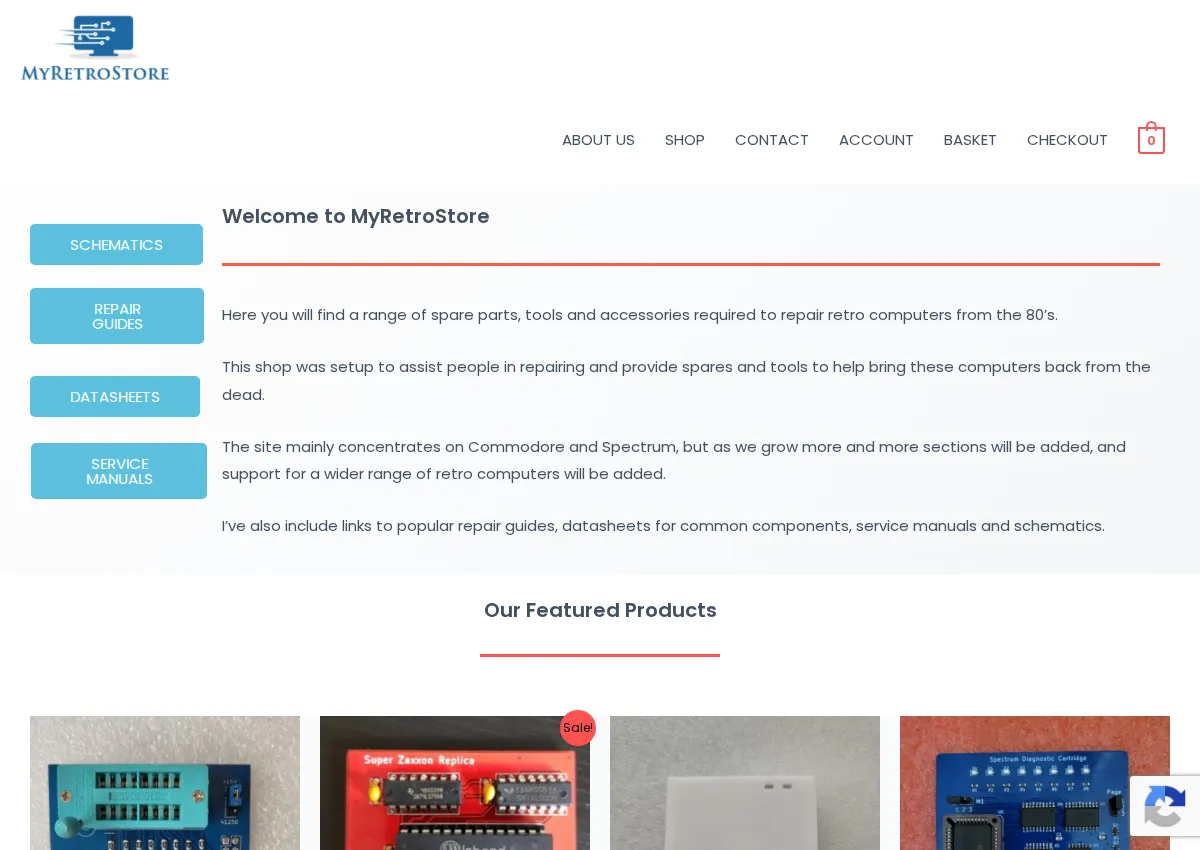 Store homepage